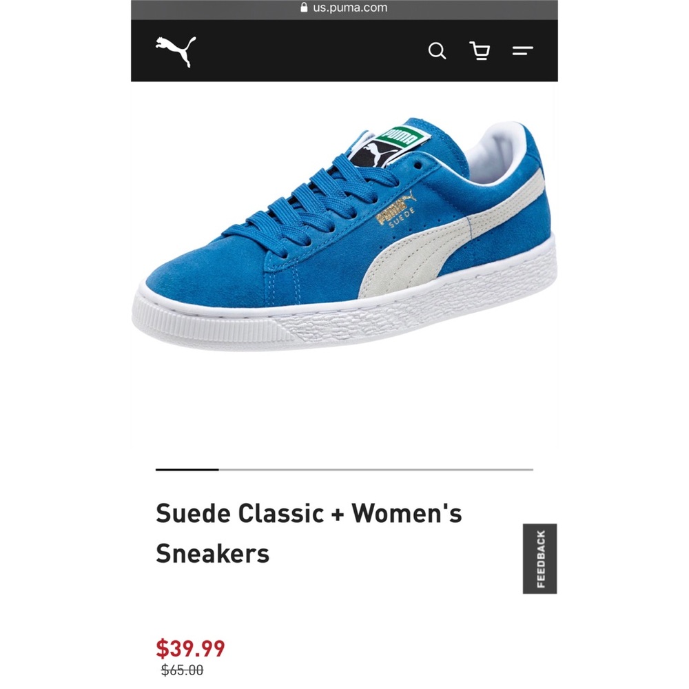 PUMA OLYMPIAN BLUE WMNS SIZE 8